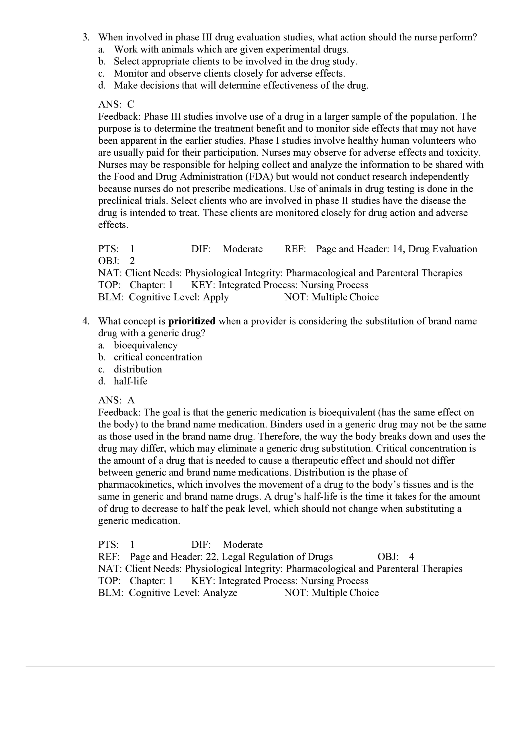 karch’s focus on nursing pharmacology test bank 9th edition