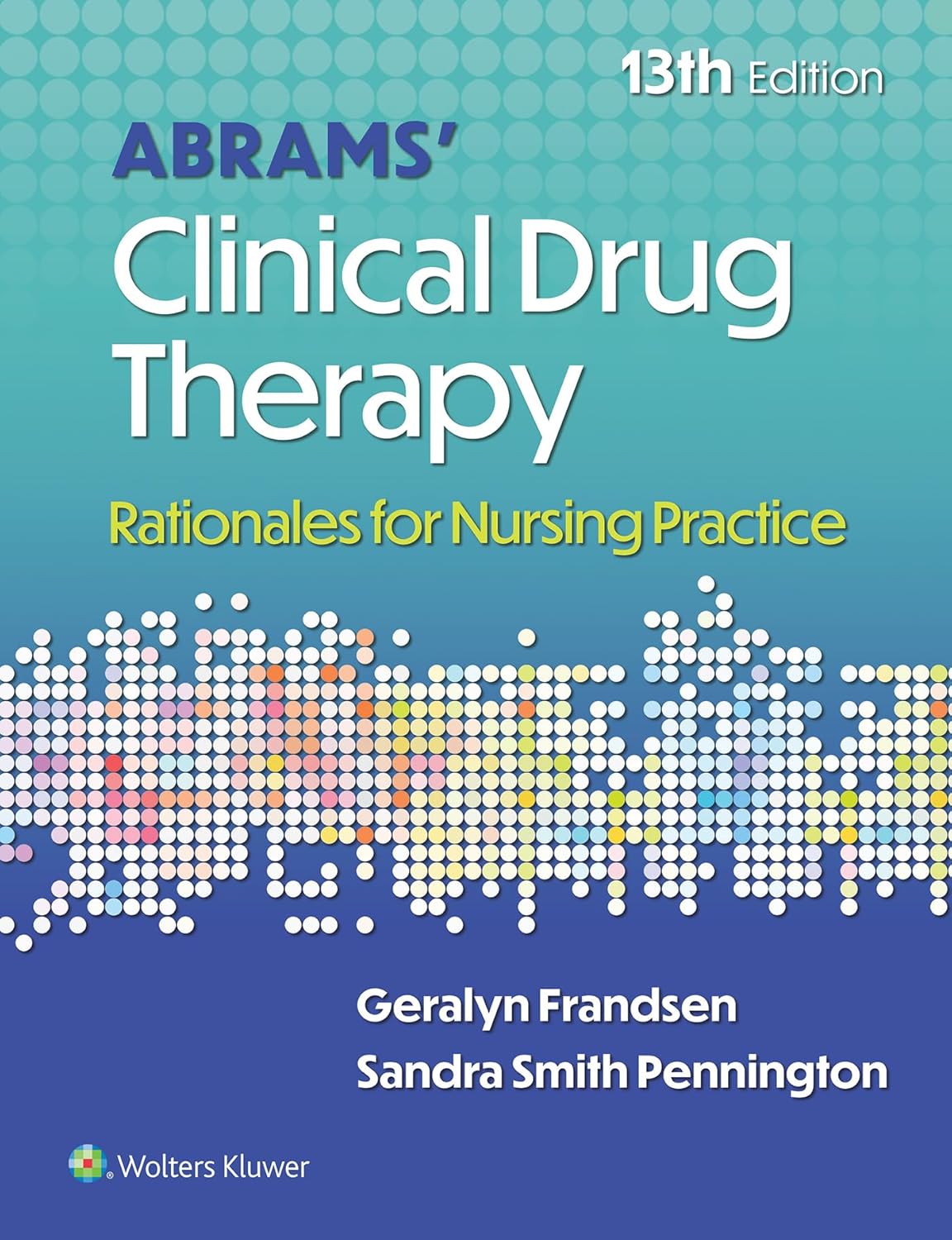 cover image for Abrams clinical drug therapy 13th edition test bank