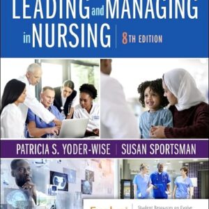 Leading and Managing in Nursing 8th edition test bank cover – Yoder-Wise & Sportsman