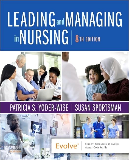 Leading and Managing in Nursing 8th edition test bank cover – Yoder-Wise & Sportsman