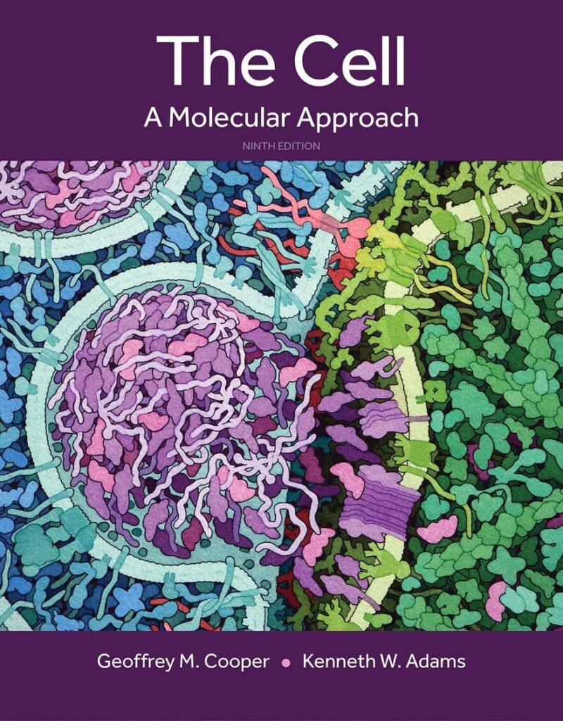 Front cover of The Cell: A Molecular Approach 9th Edition Test Bank PDF by Geoffrey M. Cooper and Kenneth W. Adams